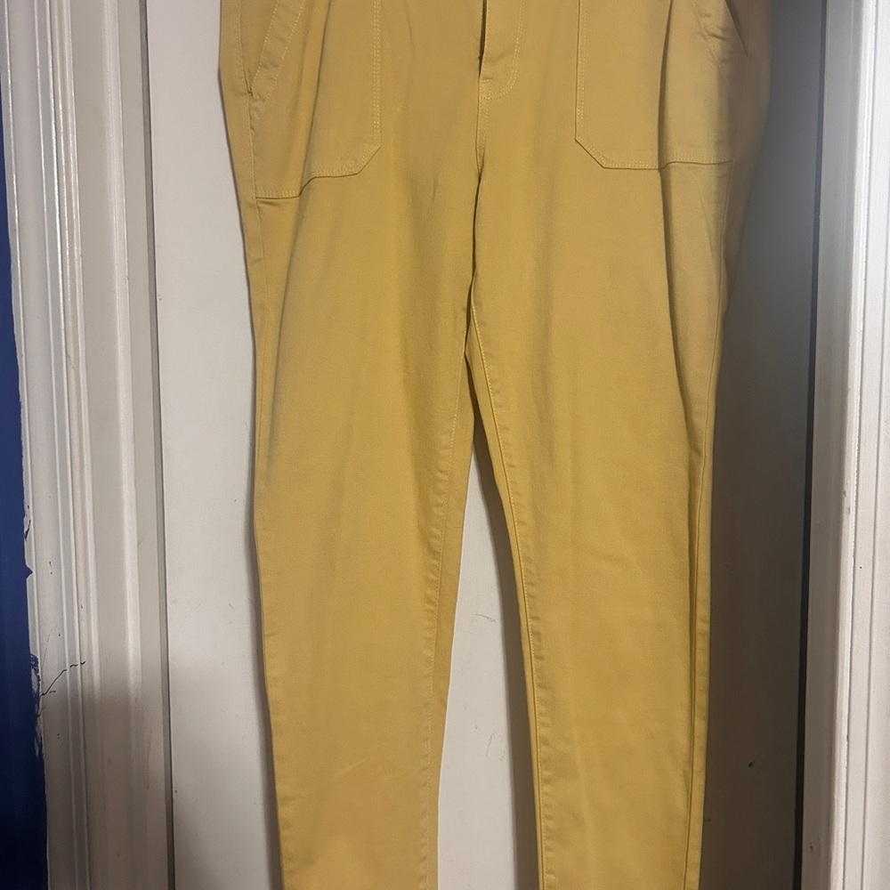 Seven7 Yellow Chinos Tailored Cotton Blend